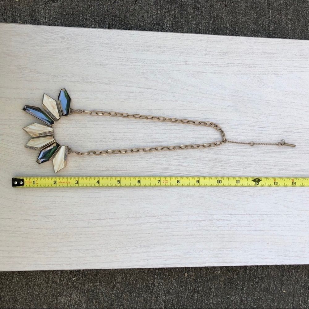 Kenneth Cole Geometric Rhinestone Statement Necklace - Picture 8 of 11